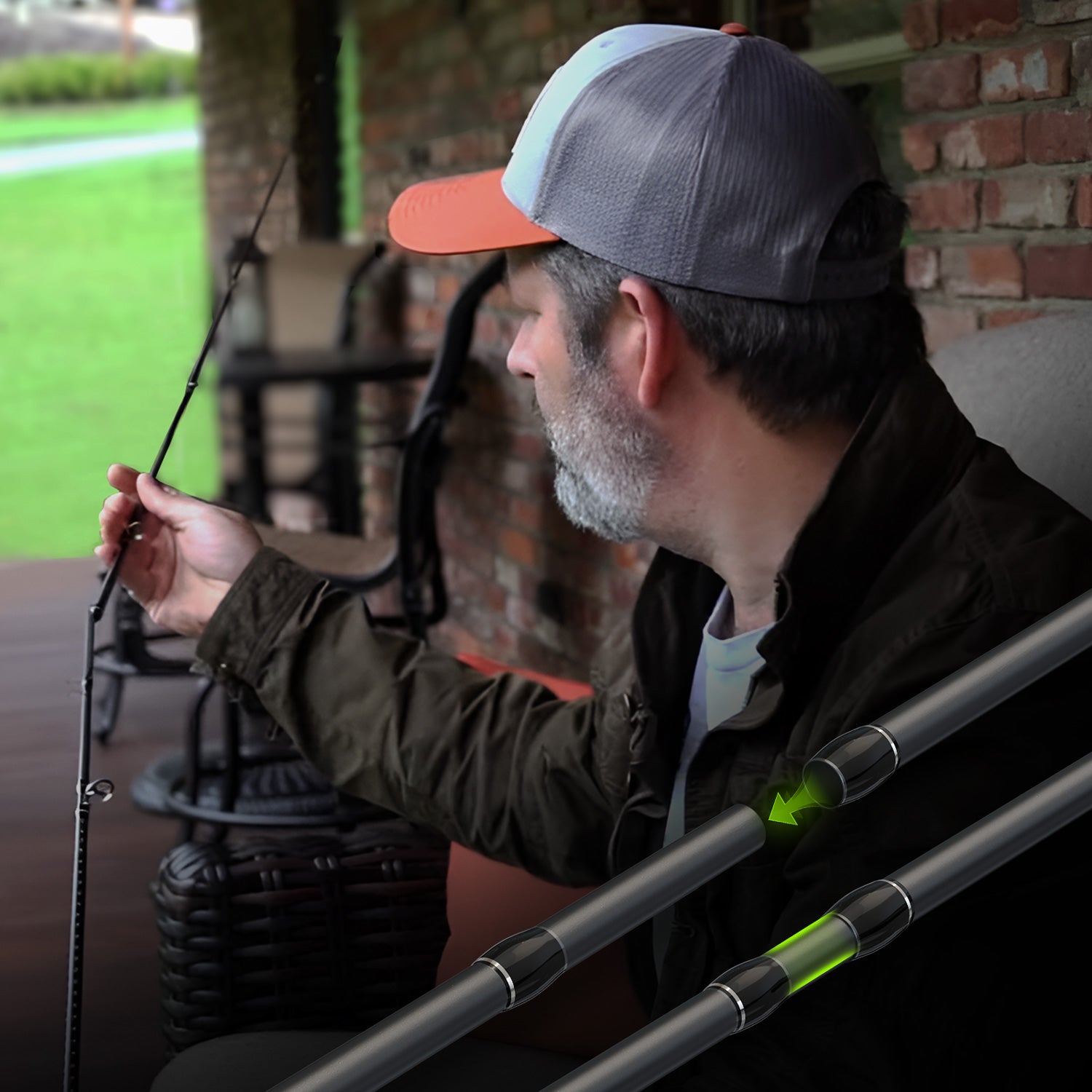 Handing Magic L Two Pieces fishing rod has Extra Spigot Ferrule Space
