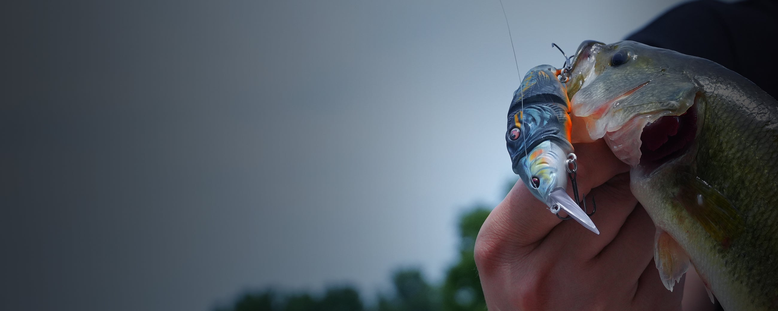 HANDING M1 Metal Jointed Swimbait with Tongue Fishing Lure