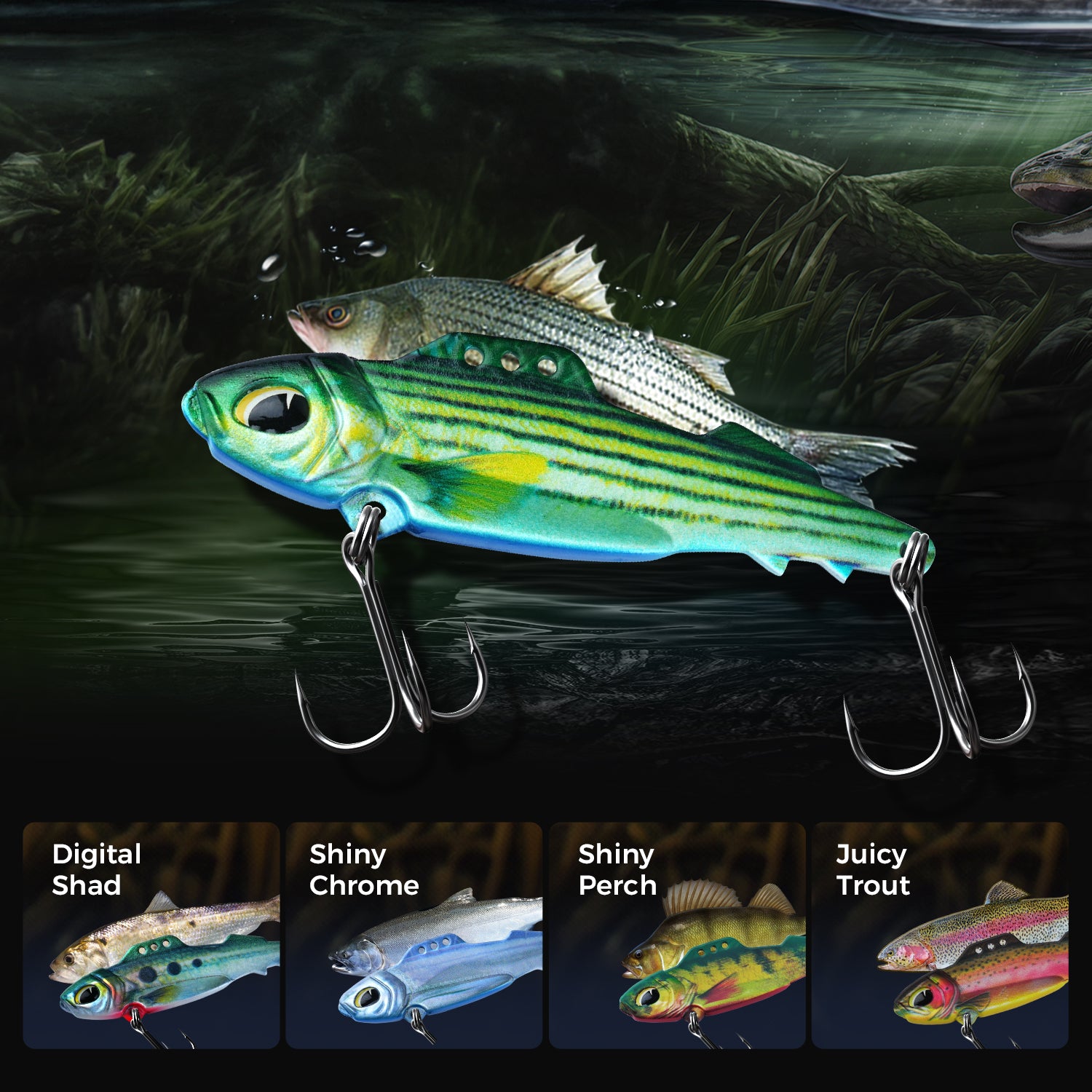 HANDING fishing lure Armor Blade Bait has Realistic Design