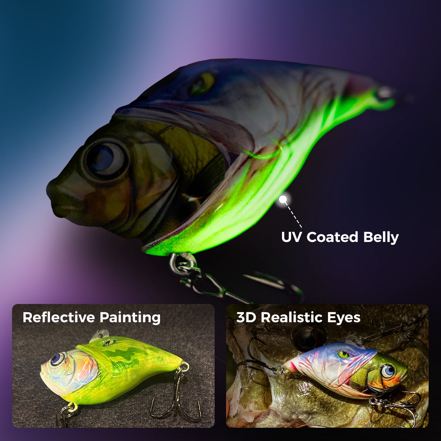 HANDING M1 Rattling Lipless Crankbait Fishing Lure