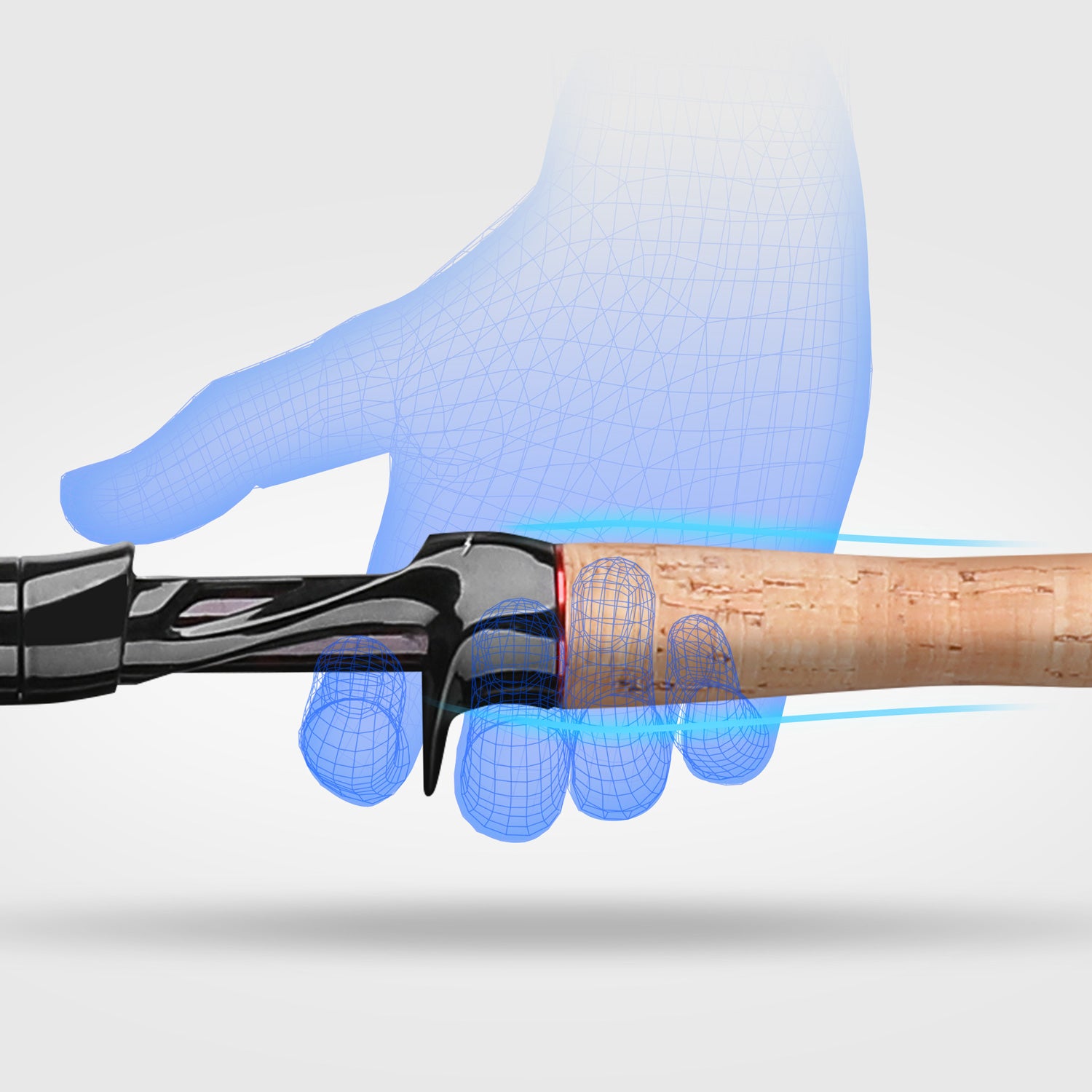 Handing Magic L Two Pieces casting fishing rod has Cork Ergonomic Handle