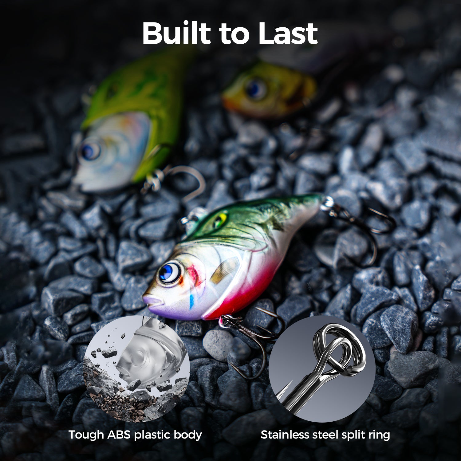 HANDING M1 Crankbait - Built to Last, with tough body and stainless steel rings