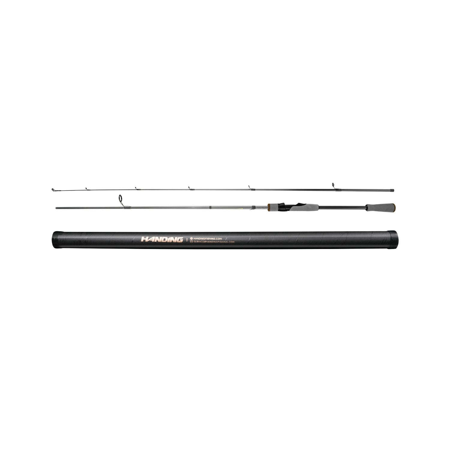 handing fishing pioneer bass two pieces spinning rod