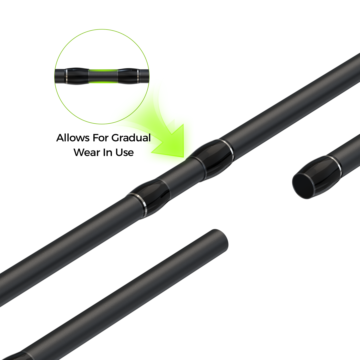 HANDING Magic L Spinning Rod - Carbon fiber construction detail