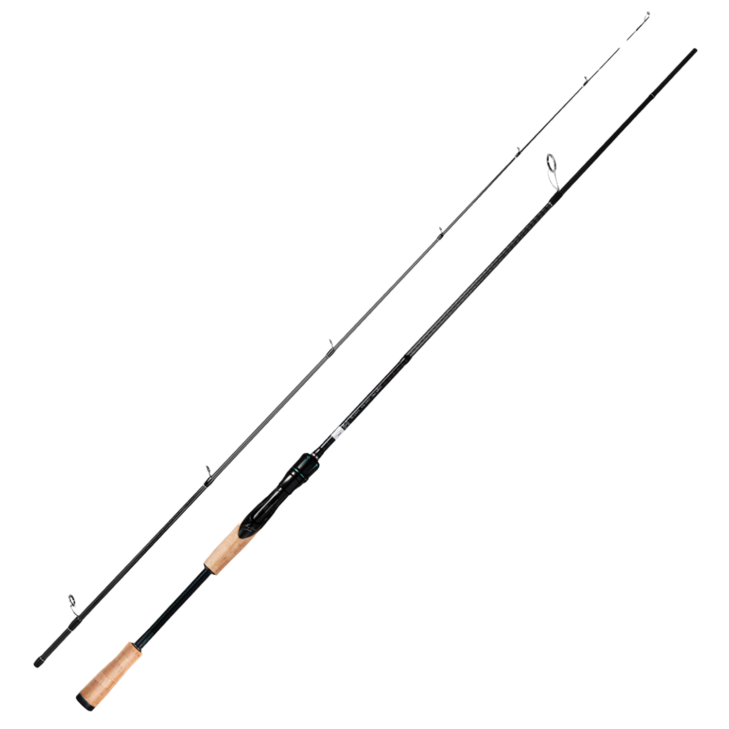 HANDING Magic L Two Pieces Spinning Rod. Black carbon fiber fishing rod