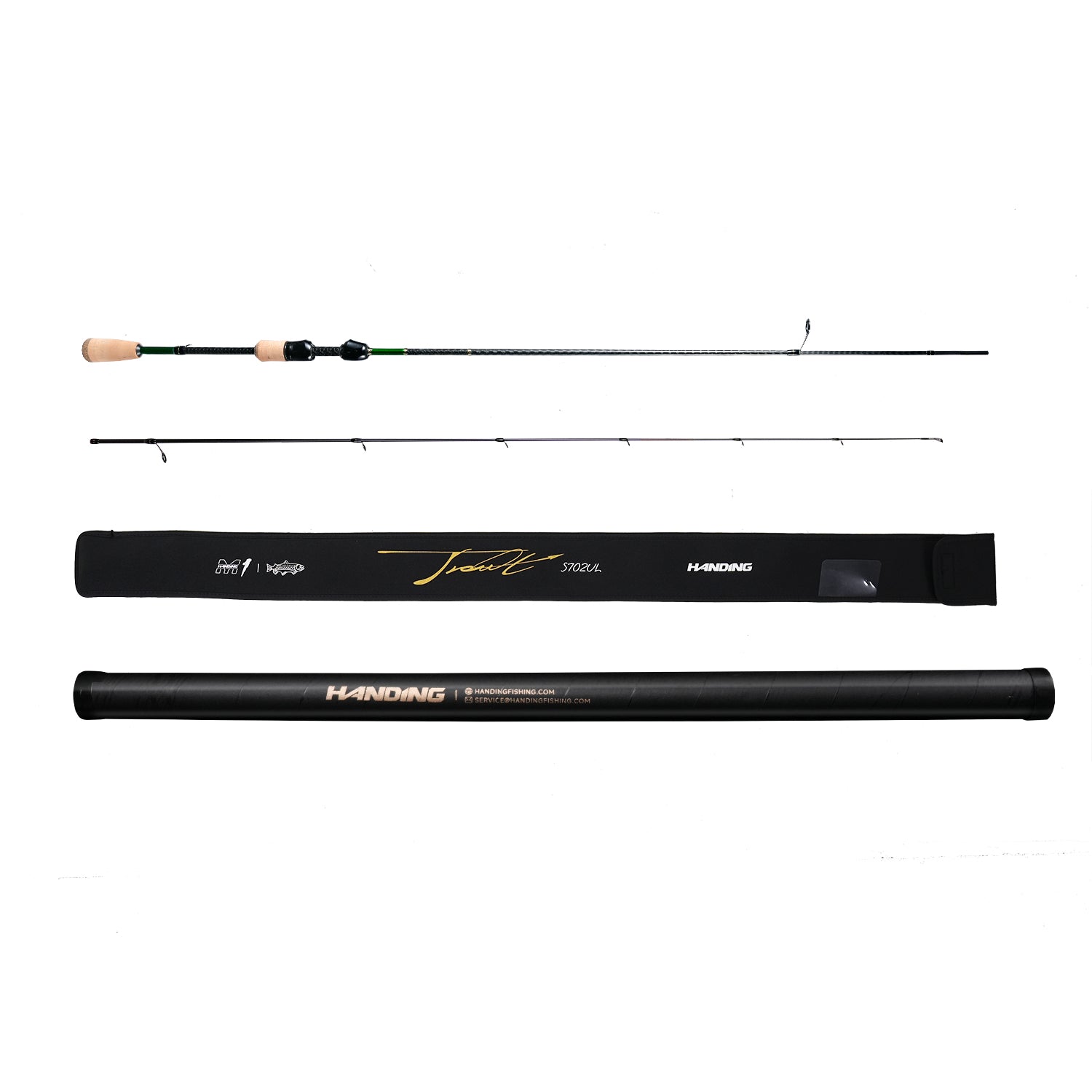 HANDING M1 Trout Ultralight Two Pieces Spinning Rod