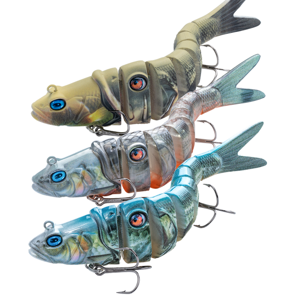 brass segmented fishing lure FishLab Nature Series Creature Baits Versatile Use TRUSCEND Tilapia Segmented Fishing Lure