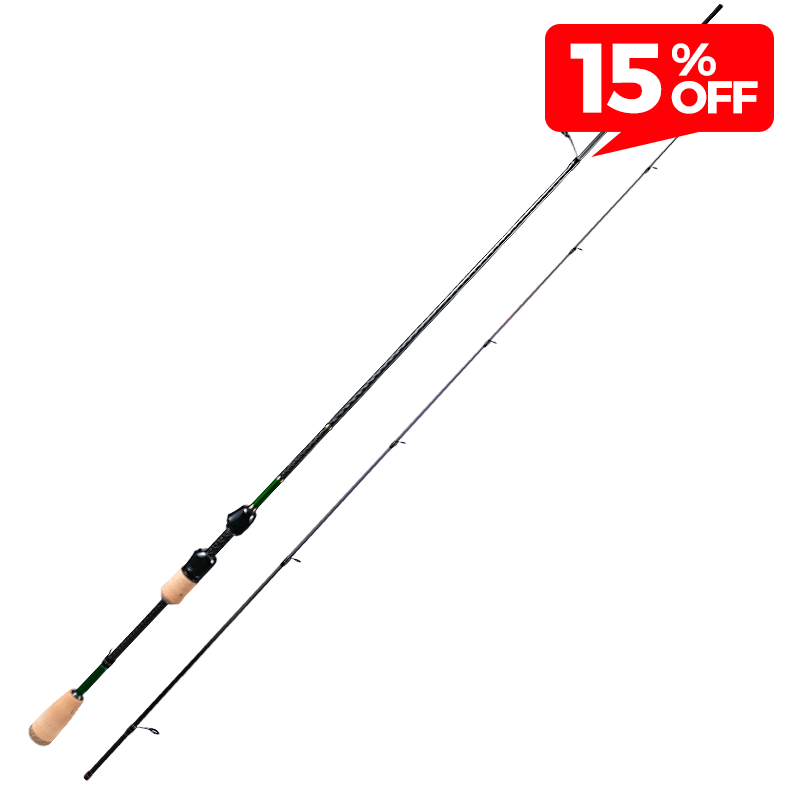 Ultralight Trout Spinning Rod | 2-Piece Fast Action for BFS Fishing 6'6 Ultralight Trout Spinning Rod | 2-Piece Fast Action for BFS Fishing 6'6